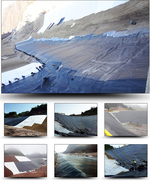 水庫滲漏區土工膜的選取與搭接方式